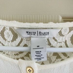 White House Black Market Women’s Top Blouse SZ 14